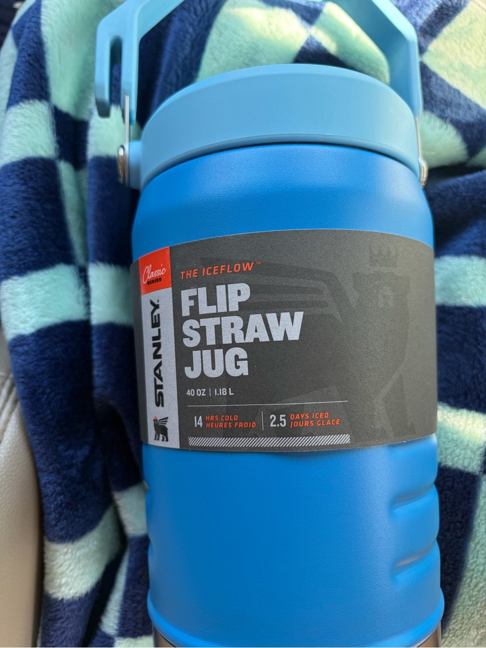 Stanley Blue Flip Straw Jug